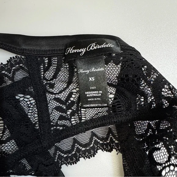 Honey Birdette Savannah black brief XS - Picture 5 of 7